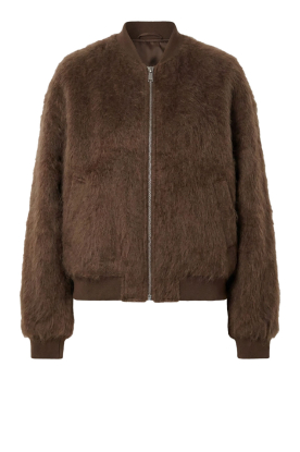 Herskind |  Brushed wool bomber Jimi | brown 
