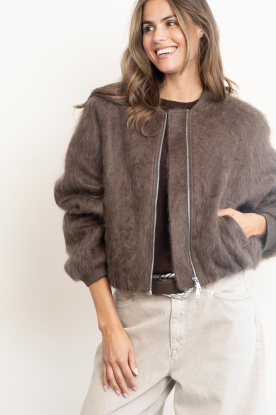 Herskind |  Brushed wool bomber Jimi | brown 