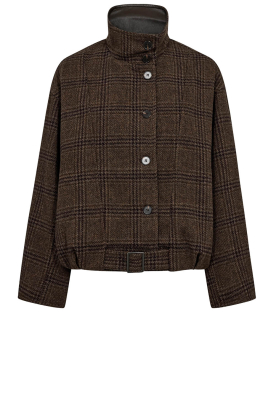 Co'Couture |  Checked balloon Olva | brown 