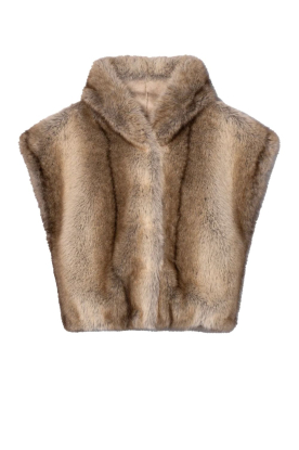 STUDIO AR |  Faux fur bodywarmer Olena | beige 