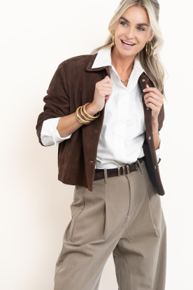 STUDIO AR |  Vintage suède jacket Elaine | brown 