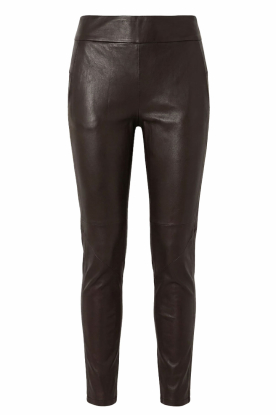 STUDIO AR |  Stretch leather legging Soraya | brown 