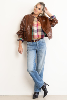 Look Checkered blouse Nyka