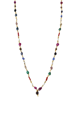 by-bar |  Beaded necklace Antwerp | gold 