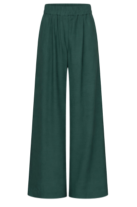by-bar |  Viscose wide leg trousers Benji | green 