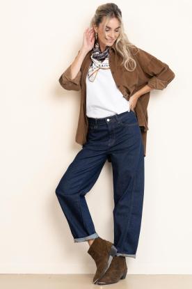 by-bar |  Barrel jeans Begum | dark blue 