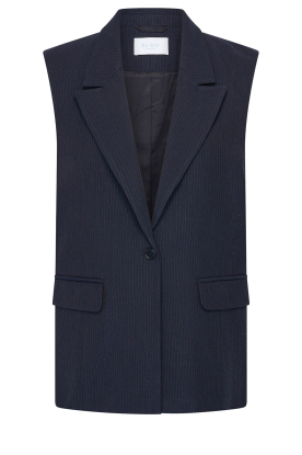 by-bar |  Pinstripe waistcoat Nes | blue 