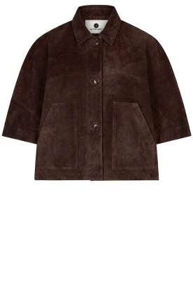 Alter Ego |  Suède poncho jacket Lena | brown  