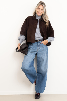 Look Suède poncho jacket Lena
