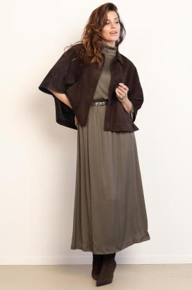 Look Suède poncho jacket Lena