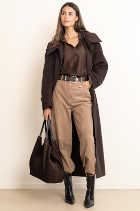 Look Wool coat with belt Cara