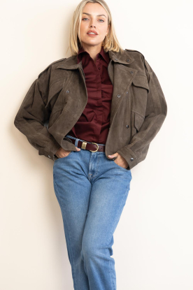 Alter Ego |  Suède bomber Holly | green 