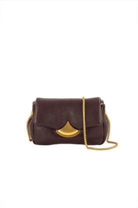 Sessun |  Leather shoulder bag Diviluz | plum 