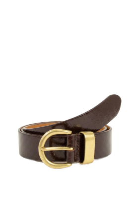 Sessun |  Leather belt Miloa | brown 