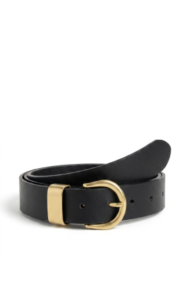 Sessun |  Leather belt Miloa | black 