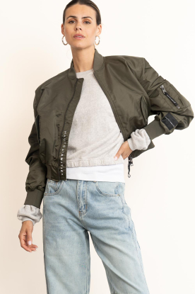 Haute L'Amitié |  Cropped bomber jacket Sally | green 