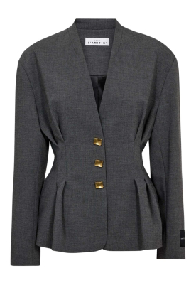 Haute L'Amitié |  Pleated blazer Enna | grey 