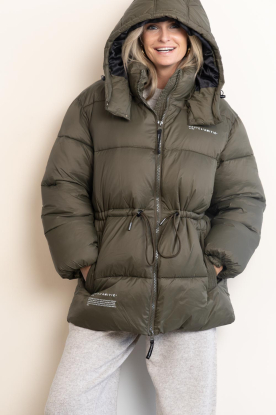 Haute L'Amitié | Gewatteerde puffer jas Climb | groen 