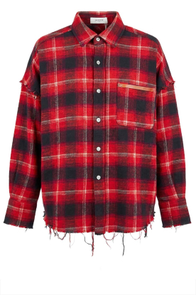 Janice |  Checkered blouse Darter | red 