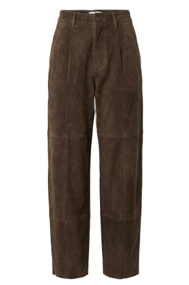 Janice |  Suède pants Balti | green 