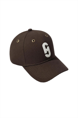 Janice |  Cap with logo Jeff | brown 