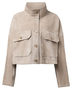 Drykorn |  Suède jacket Arklow | beige 