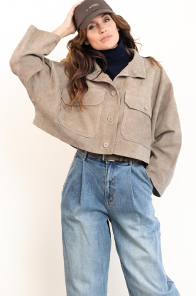Drykorn |  Suède jacket Arklow | beige 