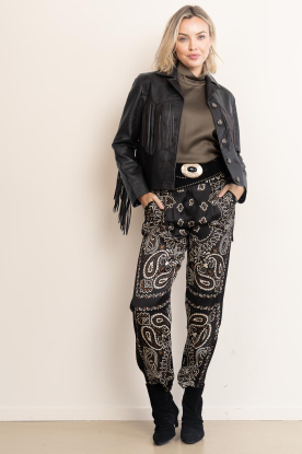 Look Satin paisley pants Jaylen