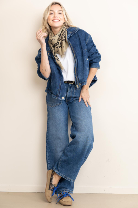 Look Lined denim bomber Mariola