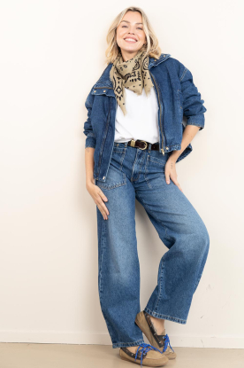 Look Wide leg jeans with patch pockets Solange