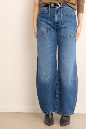 Look Wide leg jeans with patch pockets Solange