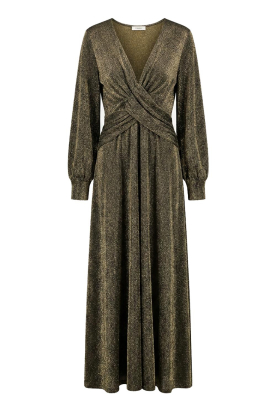 Louizon |  Lurex stretch maxi dress Ethan | gold 