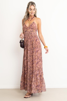 ba&sh |  Maxi dress with print Agnes | pink 