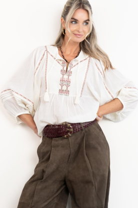 ba&sh |  Cotton embroidered blouse Poeme | natural 