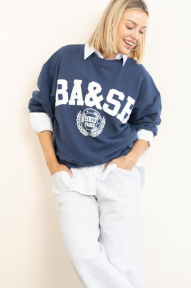 ba&sh |  Sweater with logo Benjamin | blue 