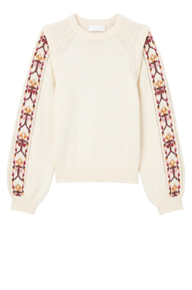 ba&sh |  Cardigan with  Azteca print Elda | natural 