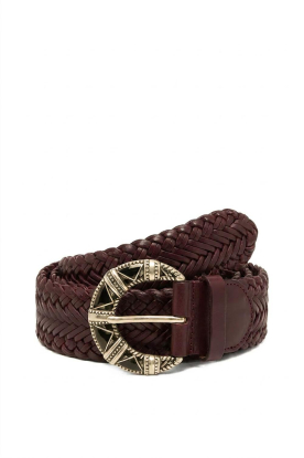 ba&sh |  Braided belt Byron | burgundy 