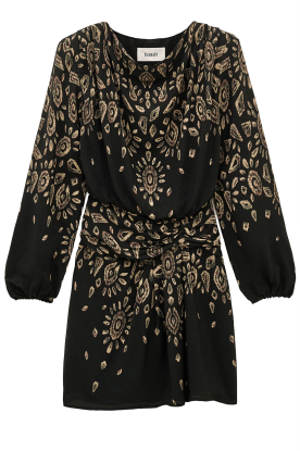 ba&sh |  Dress with print Beona | black 