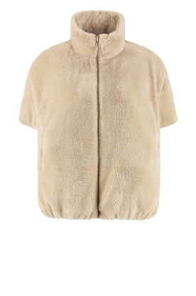 Deblon |  Reversible teddy bodywarmer Hazel | natural 