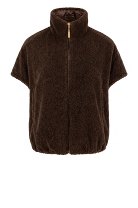 Deblon |  Teddy rev. bodywarmer Bowie | dusk brown 