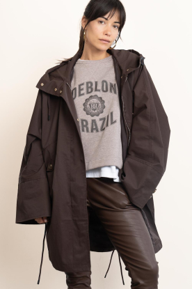 Deblon |  Rain trenchcoat Courtney | brown 