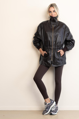 Look Leather high neck parka Skyler