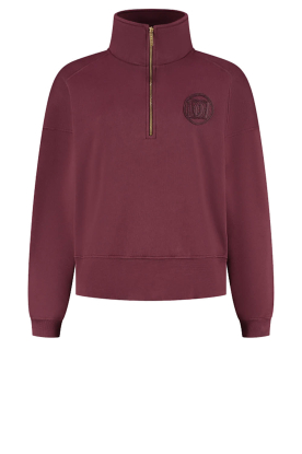Deblon |  half zip sweater Nelle | burgundy 
