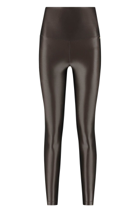 Deblon |  Shine legging high waistband | brown 