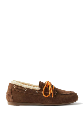 Posa |  Brushed suède fur loafer | brown 