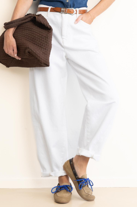 Posa |  Leather brushed suède boat loafers | brown 