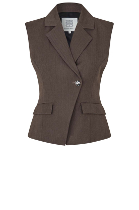Second Female |  Fitted waistcoat Riese | brown 