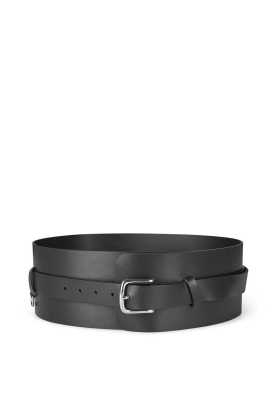 Second Female |  Leather waist belt Diversity | black 