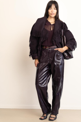 Look Wool jacket with fringes Daring