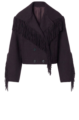 IRO |  Wool jacket Daring | aubergine 